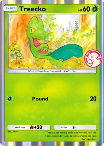 Treecko card art (Promo-B)