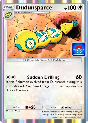 Dudunsparce card art (Promo-B)