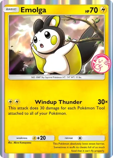 Emolga card art (Promo-B)