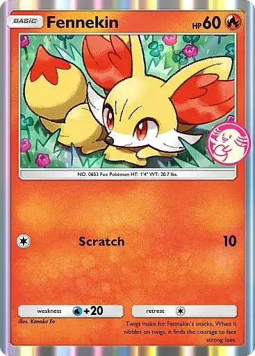 Fennekin card art (Promo-B)