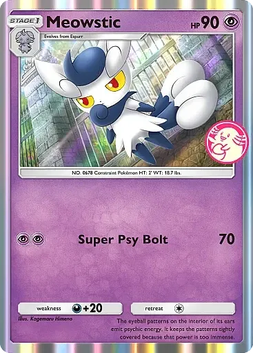 Meowstic card art (Promo-B)