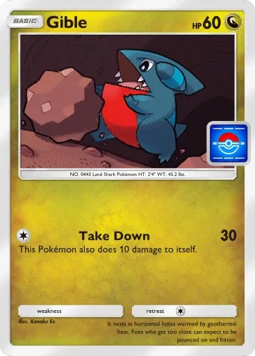 Gible card art (Promo-B)