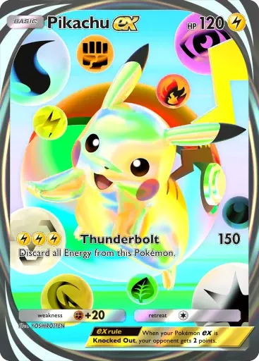 Pikachu ex card art (Promo-B)